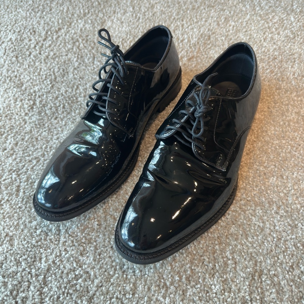 Elegant Black Patent Leather Oxfords
